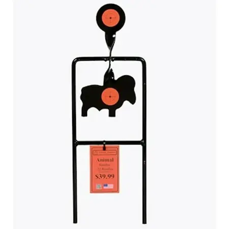 50668 Animal Spinning Target Rimfire .22 Caliber Two Disc Steel