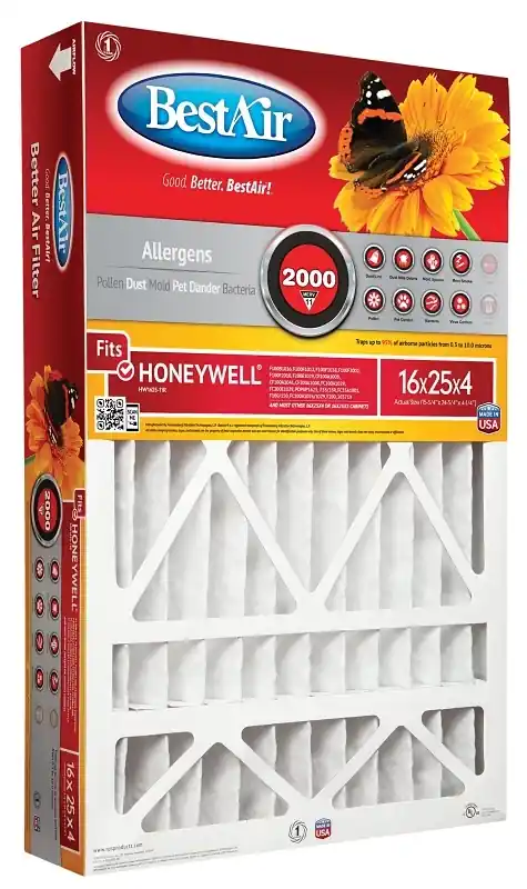25 In. W X 16 In. H X 4 In. 11 Merv Pleated Air Filter 1 Pk