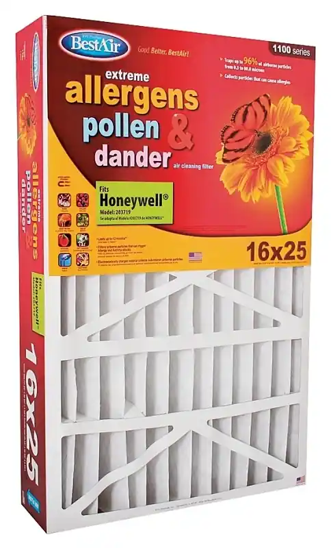 25 In. W X 16 In. H X 4 In. 8 Merv Pleated Air Filter 1 Pk