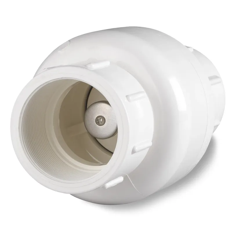 2 In. D X 2 In. D Fip Pvc Spring Loaded Check Valve - Model Vckp40b8b