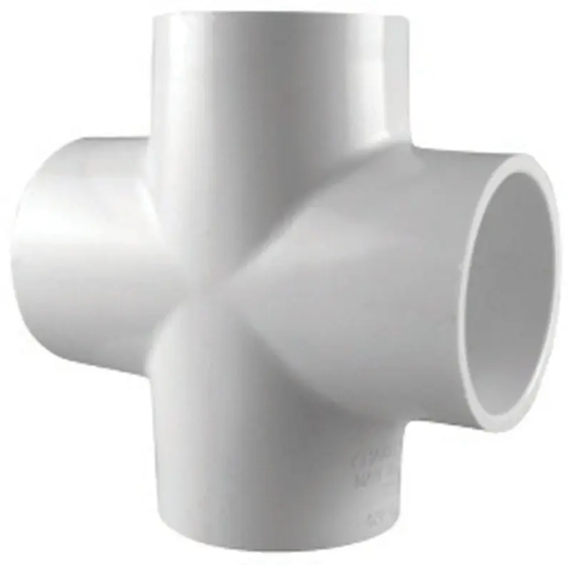 Schedule 40 1-1/4 In. Slip X 1-1/4 In. D Slip Pvc Cross 1 Pk