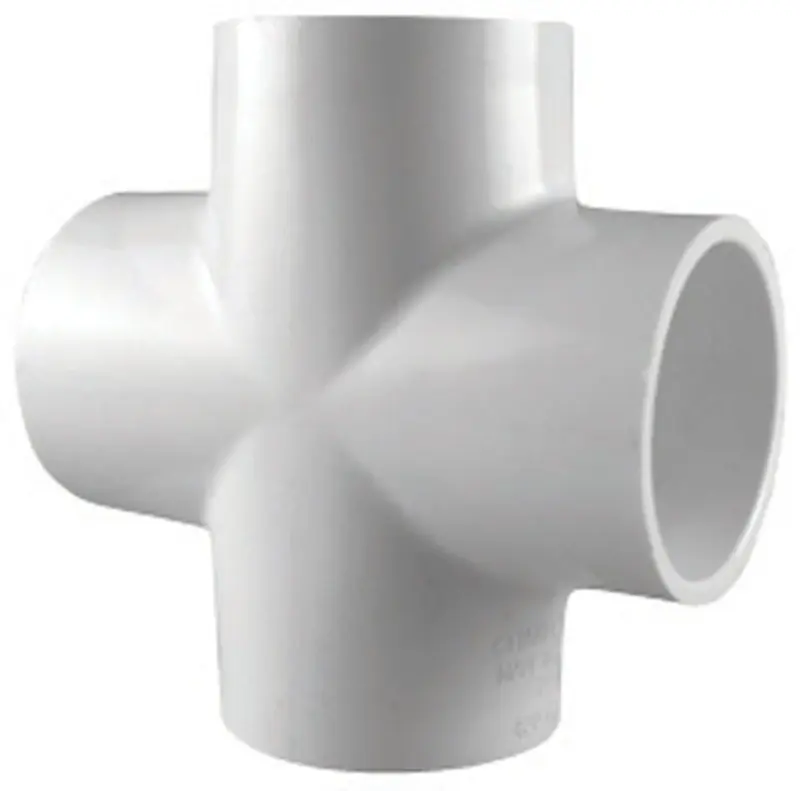 Schedule 40 1-1/2 In. Slip X 1-1/2 In. D Slip Pvc Cross 1 Pk