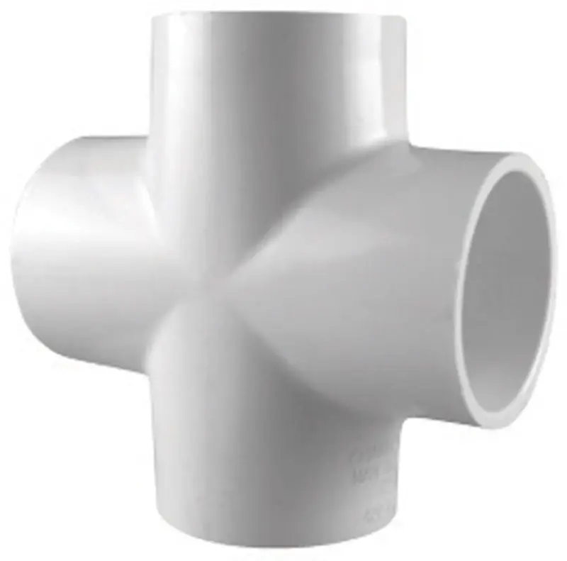 Schedule 40 2 In. Slip X 2 In. D Slip Pvc Cross 1 Pk