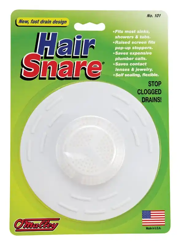 Hair Snare 5 In. White Plastic Drain Stopper