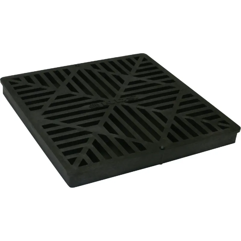 Square Grate, Black, 12 X 12-in.