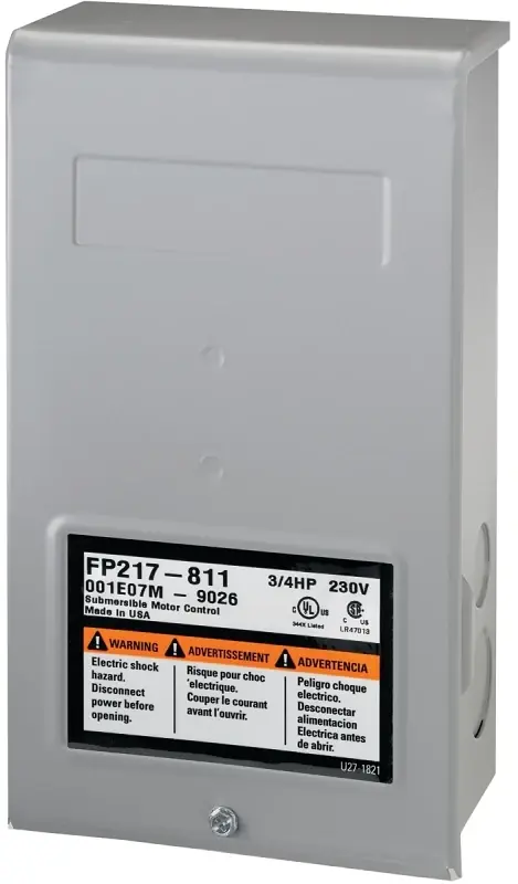 Well Pump Control Box, 0.5-hp
