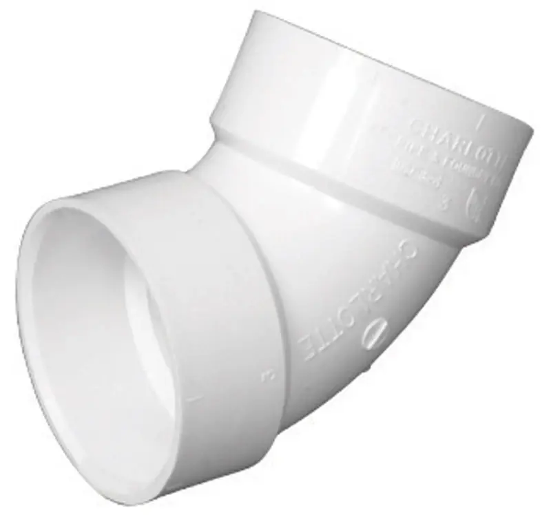 Schedule 40 4 In. Hub X 4 In. D Hub Pvc Elbow 1 Pk