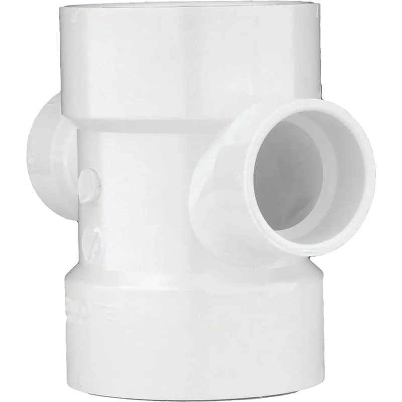 Schedule 40 3 In. Hub X 3 In. D Hub Pvc Sanitary Tee 1 Pk