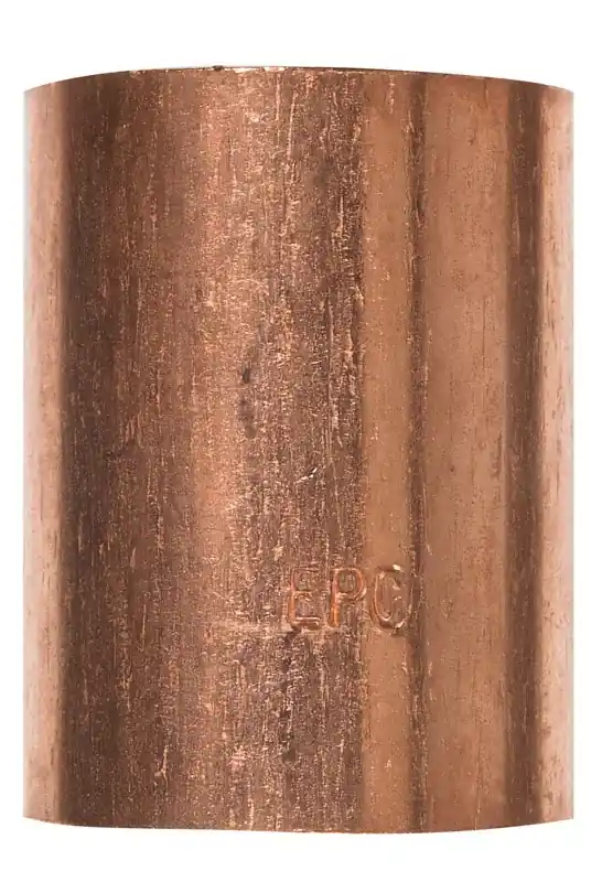 1-1/2 In. Sweat X 1-1/2 In. D Sweat Copper Coupling With Stop 1 Pk