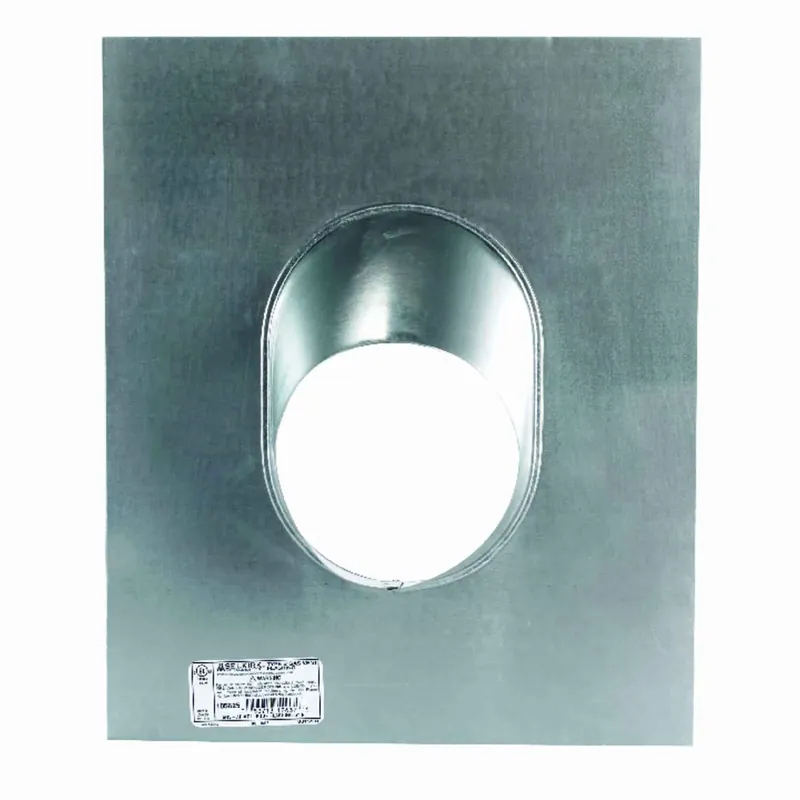 Gas Vent Adjustable Flashing, Round, Type B, 0 To 6/12 Pitch, 5-in.