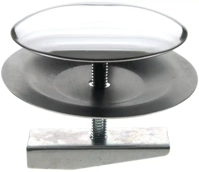 2-inch Universal Faucet Hole Cover In Chrome - Durable Plastic Construction
