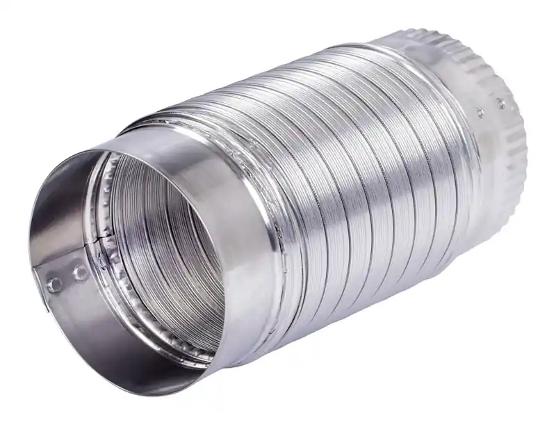 Mac36024/6 24 In. L X 4 In. D Silver/white Aluminum Duct Connector