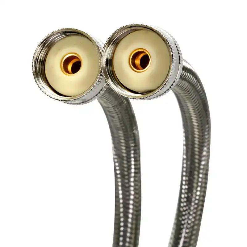 3/4 In. Hose Thread X 3/4 In. D Hose Thread 60 In. Stainless Steel Washing Machine Suppl