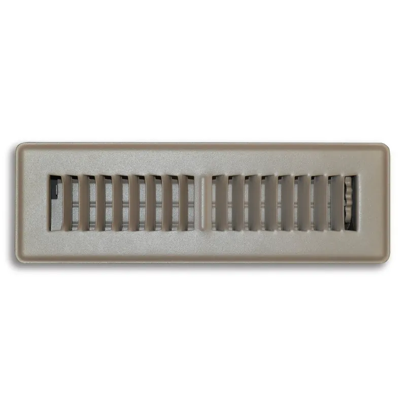 2 In. H X 10 In. W 2-way Powder Coat Brown Steel Floor Register