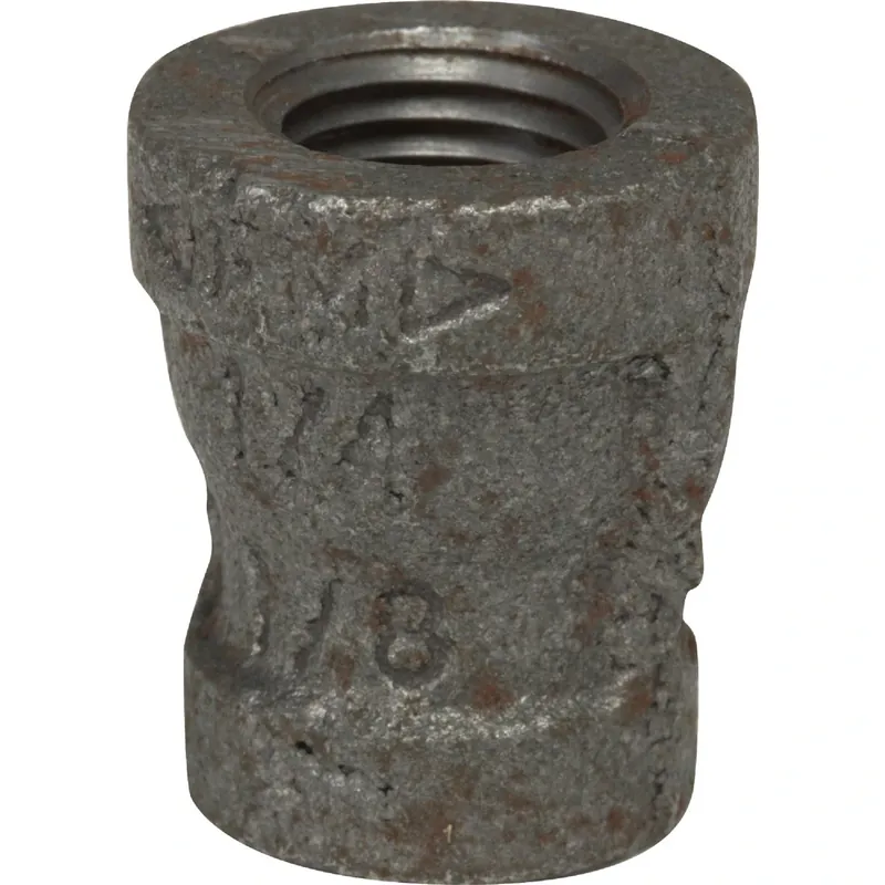 Black Reducing Pipe Coupling, 1-1/4 X 3/4 In.
