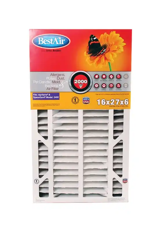 27 In. W X 16 In. H X 6 In. 11 Merv Pleated Air Filter 1 Pk