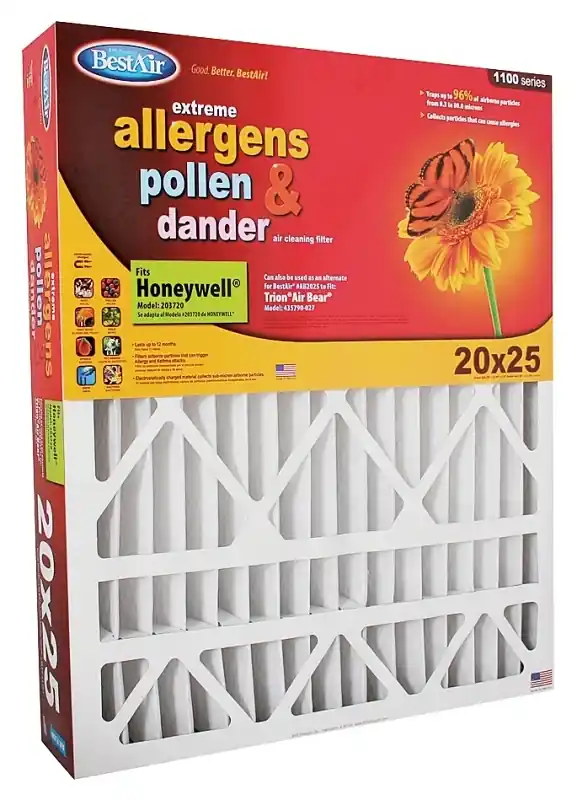 20 In. W X 25 In. H X 4 In. 8 Merv Pleated Air Filter 1 Pk