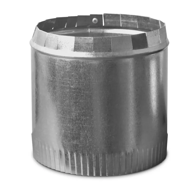 Hvac Duct Pipe Galvanized Round Top Collar, 6 In.