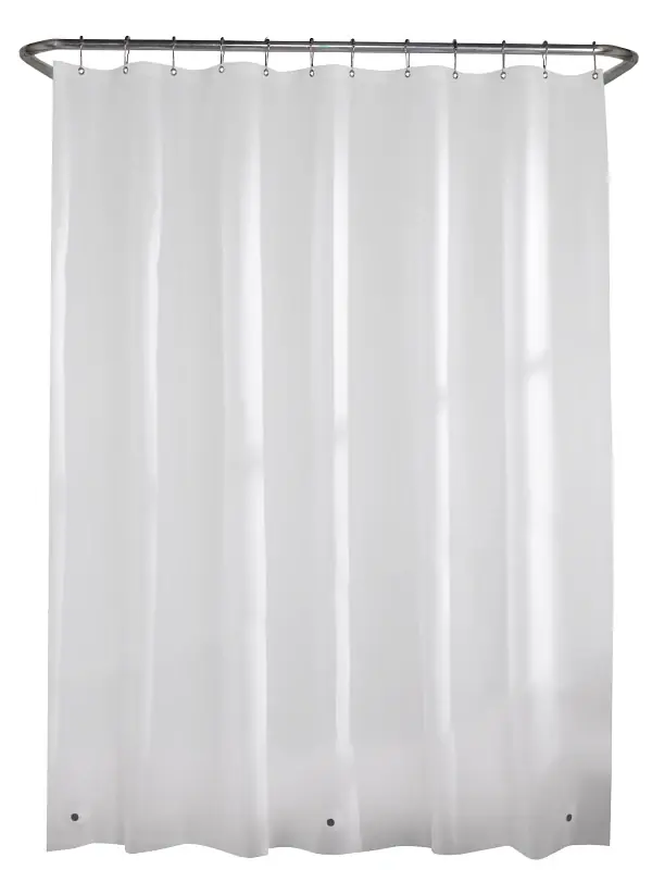 Shower Curtain Liner, Medium Weight Peva, White, 70 X 72-in.