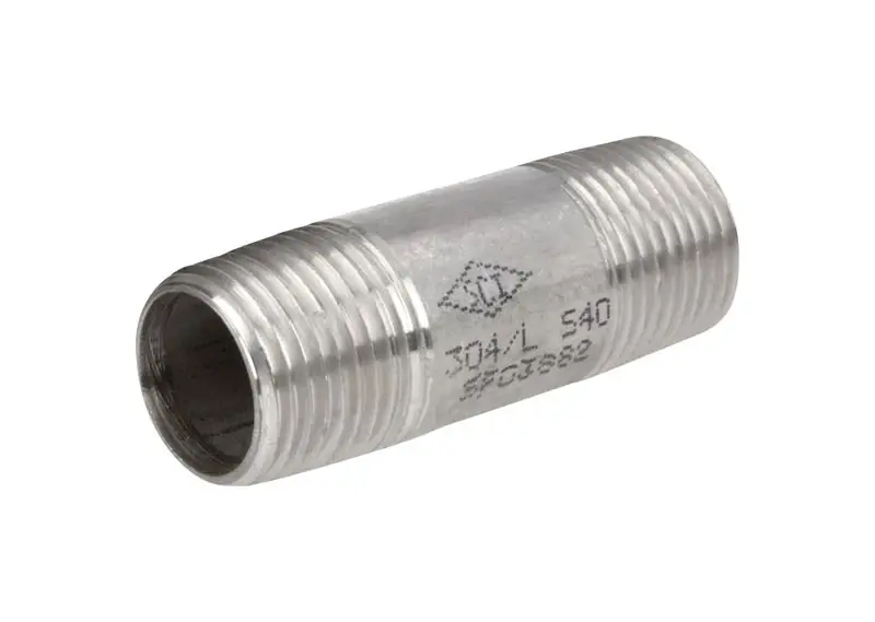 1-1/4 In. Mpt Stainless Steel 2 In. L Nipple - Lead-free