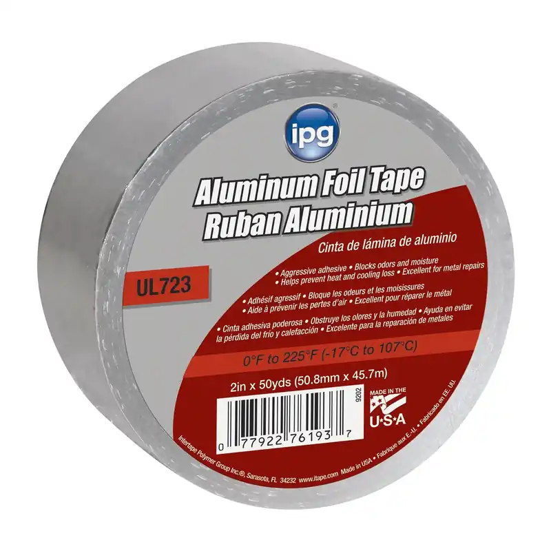 2 In. X 50 Yd. Ul723 Aluminum Foil Tape For Hvac And Metal Repair
