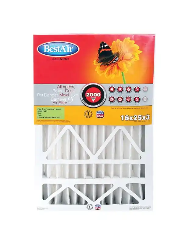 16 In. W X 25 In. H X 3 In. 11 Merv Pleated Air Filter 1 Pk