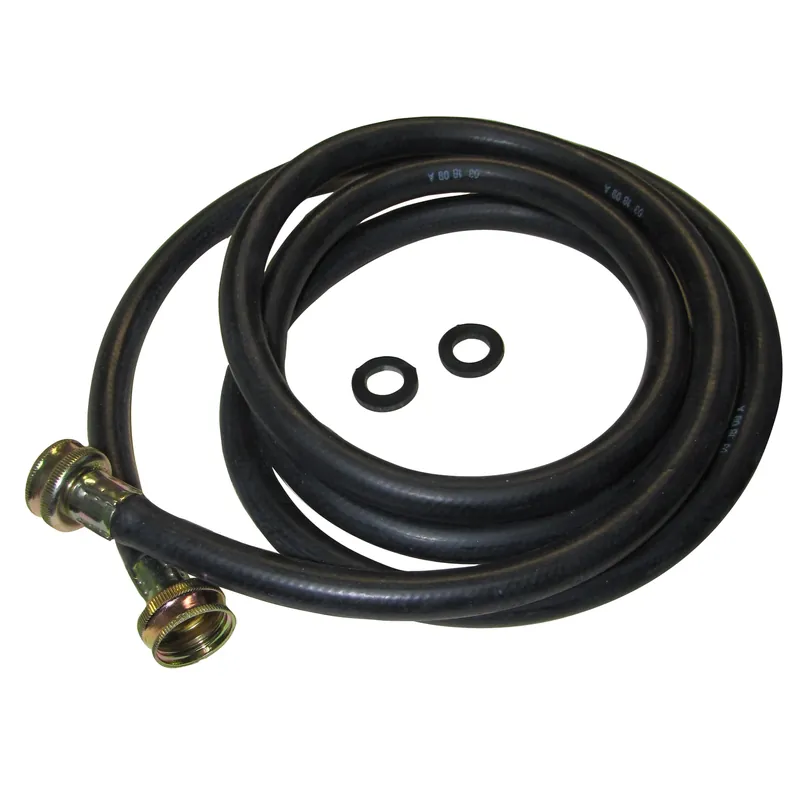 3/4 In. Female Hose Thread X 3/4 In. D 8 Ft. Rubber Washing Machine Hose
