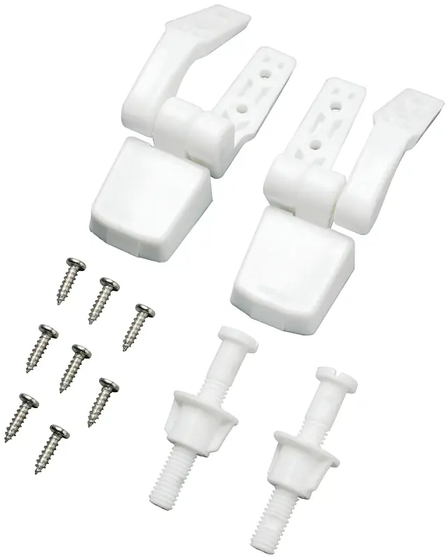 Pp835-34 Universal Fit Toilet Seat Hinge - White Plastic