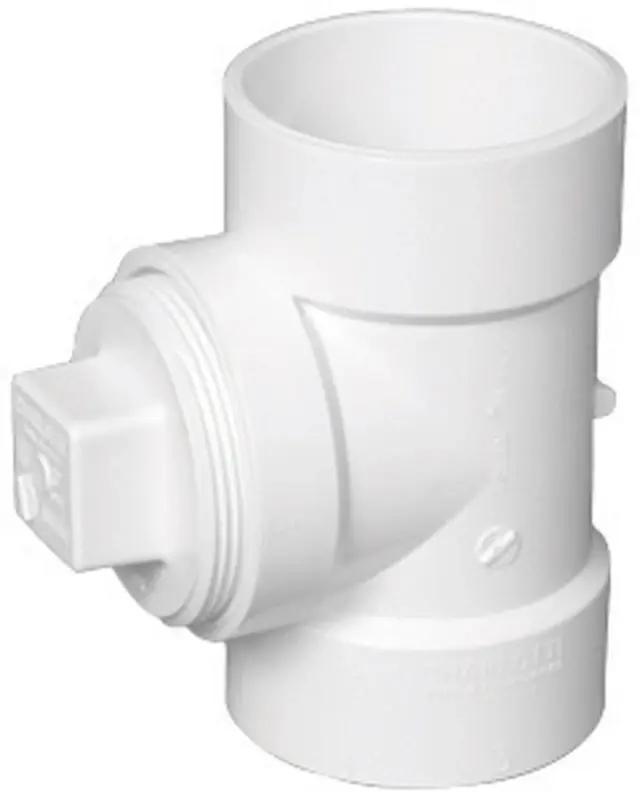 4 In. Hub In. X 4 In. D Hub In. Pvc Cleanout Tee 1 Pk
