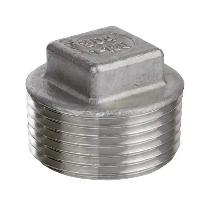 2 In. Mip X 2 In. D Mpt Stainless Steel Square Head Plug