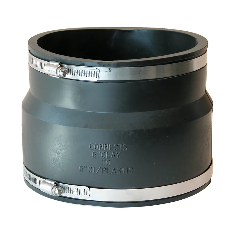 Schedule 40 6 In. Hub X 6 In. D Hub Pvc Flexible Coupling 1 Pk