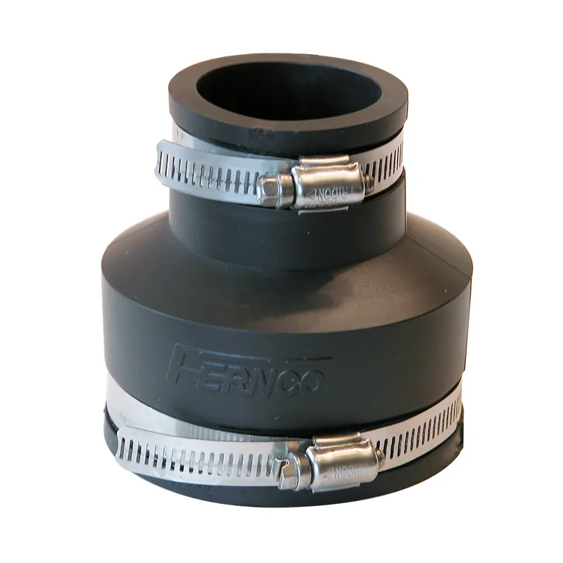 Schedule 40 3 In. Hub X 1-1/2 In. D Hub Pvc Flexible Coupling 1 Pk