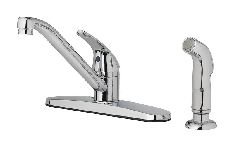 Essentials One Handle Chrome Kitchen Faucet With Side Sprayer - Model 67210-2501