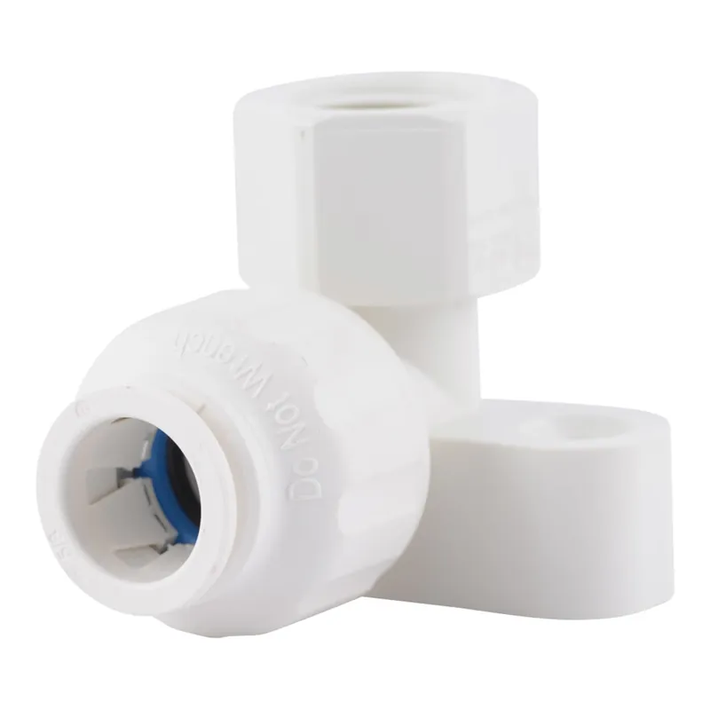 Quick Connect Push To Connect 1/2 In. Cts X 1/2 In. D Npt Drop Ear Elbow