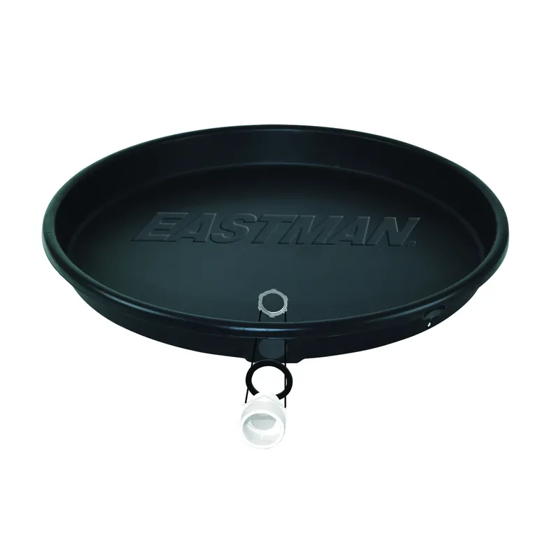 26 Inch Plastic Electric Water Heater Drain Pan With Pvc Fitting