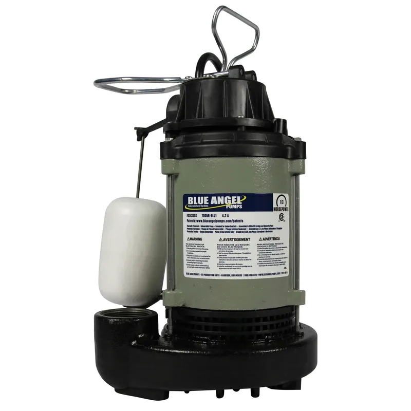 Blue Angel 1/3 Hp 4,620 Gph Cast Iron Vertical Float Switch Submersible Sump Pump