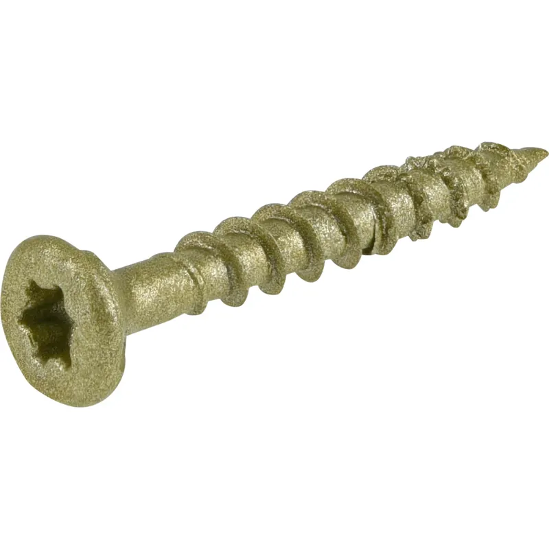 Power Pro No. 8 In. X 1-1/4 In. L Bronze Star Flat Head Premium Deck Screws 5 Lb 1101 Pk