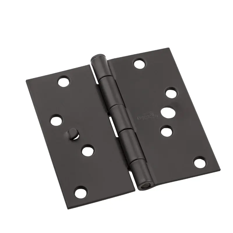 4 In. L Oil Rubbed Bronze Door Hinge 3 Pk
