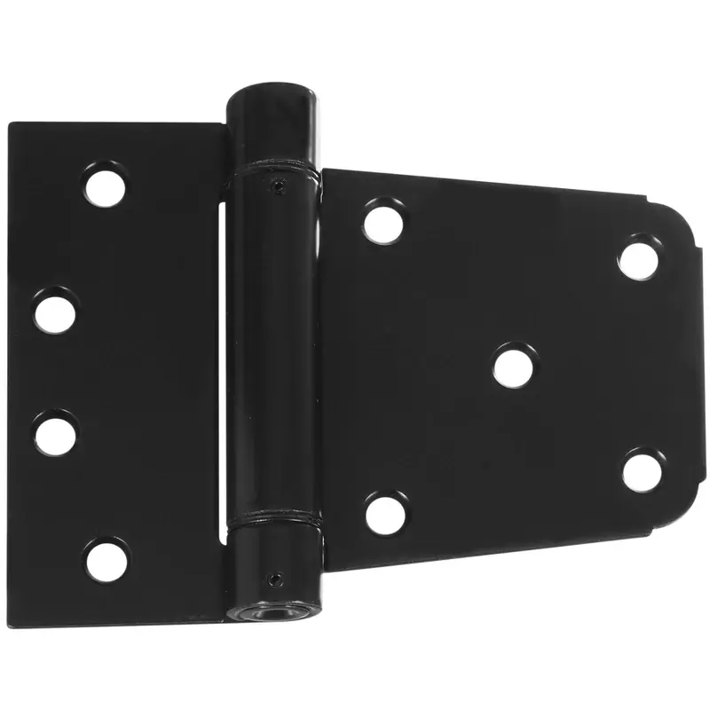 3.5 In. L Black Steel Extra Heavy Auto-close Gate Hinge Set 1 Pk