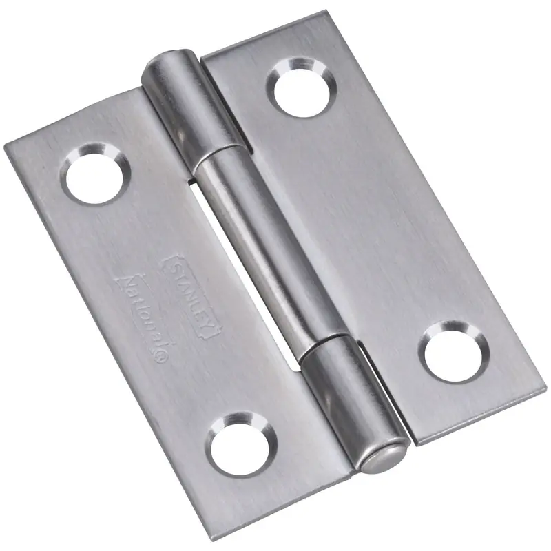 2 In. L Stainless Steel Narrow Hinge 2 Pk