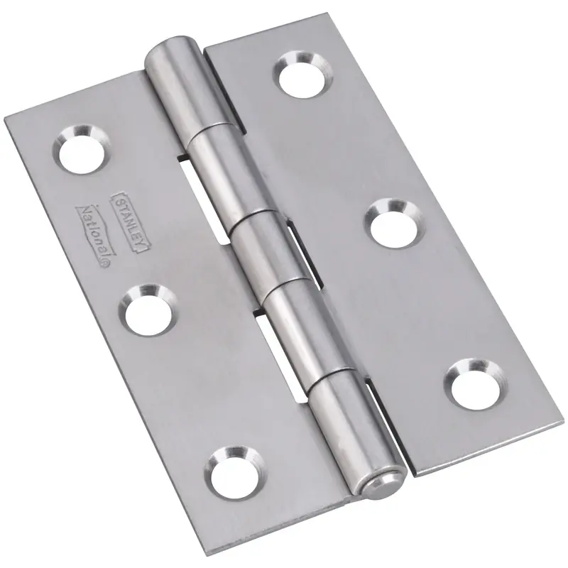 3 In. L Stainless Steel Narrow Hinge 2 Pk