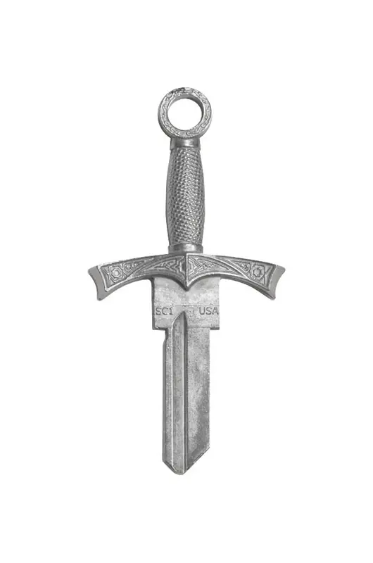 Sword House Key Blank 68 Single For Schlage Locks Silver