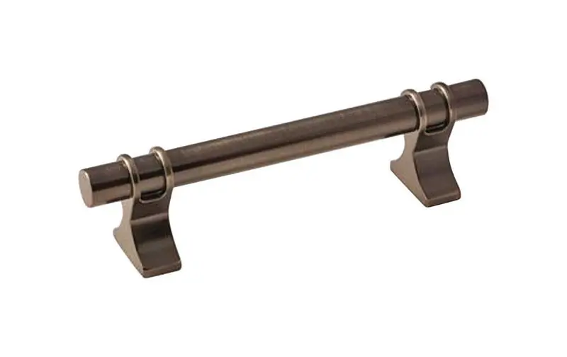Davenport Transitional Bar Cabinet Pull 3-3/4 In. Gunmetal Gray 1 Pk