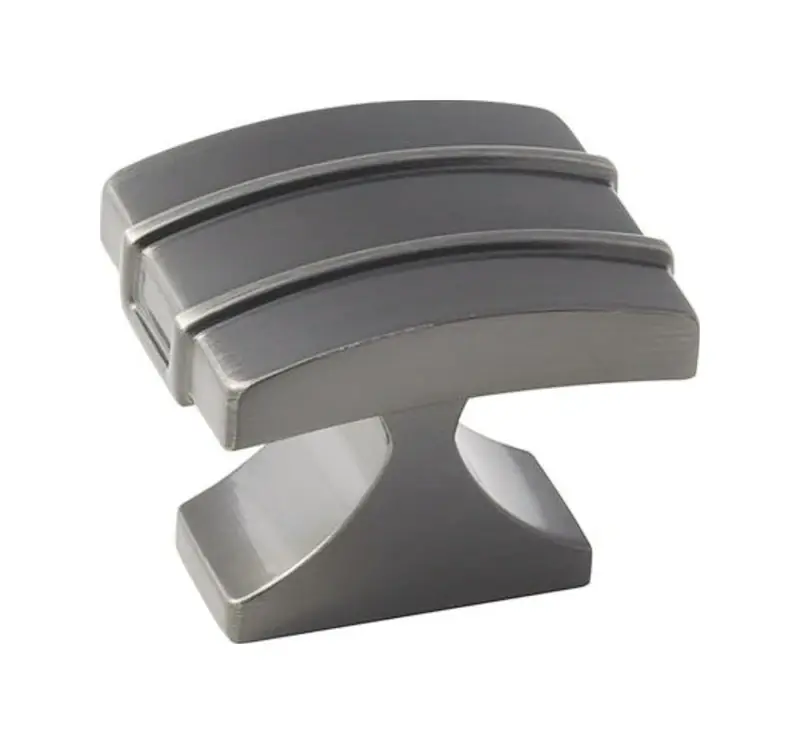 Davenport Square Cabinet Knob 1-3/8 In. Gunmetal 1 Pk