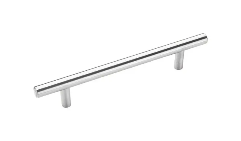 Contemporary Bar Cabinet Pull 5-1/16 In. Sterling Nickel Silver 1 Pk