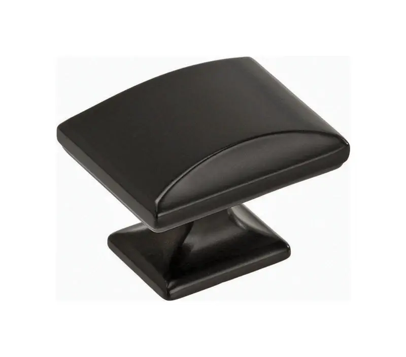 Candler Rectangle Cabinet Knob 1-1/4 In. Black Bronze 1 Pk