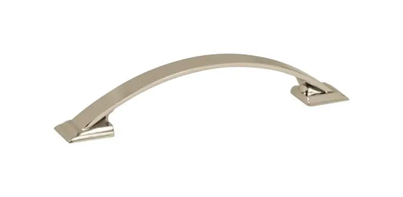 Candler Transitional Arch Cabinet Pull 3-3/4 In. Polished Nickel Silver 1 Pk