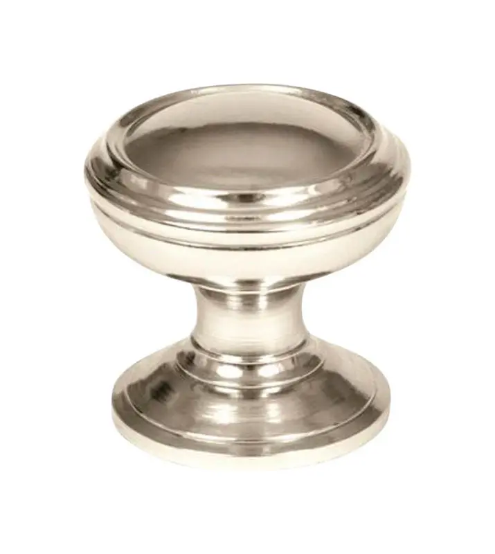 Revitalize Round Cabinet Knob 1-1/4 In. D 1-1/4 In. Polished Nickel 1 Pk