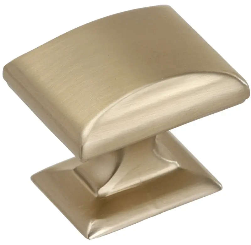 Candler Square Cabinet Knob 1-1/8 In. Golden Champagne 1 Pk