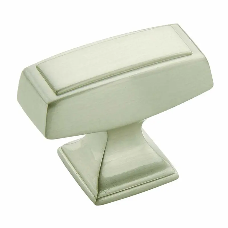 Mulholland Rectangle Cabinet Knob 1-3/16 In. Satin Nickel 1 Pk